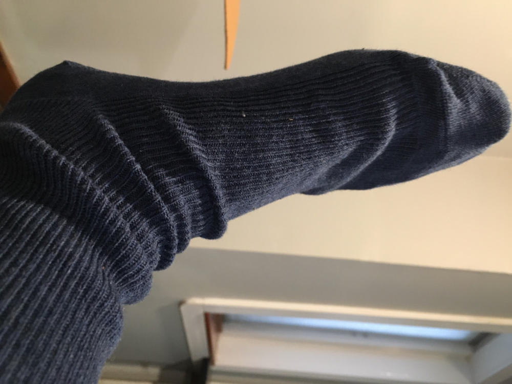 100% Organic Cotton Crew Socks for Adults (Lightweight) -2 Pack - Customer Photo From Amber Jones