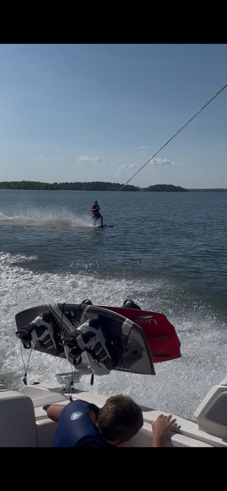 Manta Racks B2 - Wakeboard & Waterski Storage Rack for Boats - Customer Photo From David Gideon