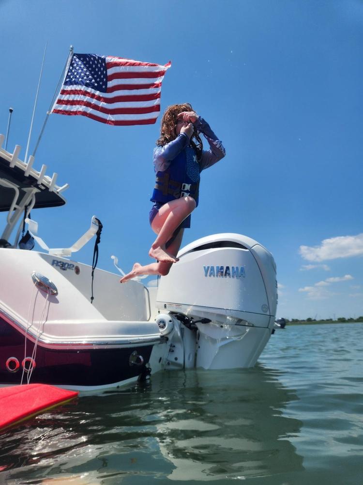 Manta Racks FM - Floating Mat Storage Rack For Boats - (2) 0°, White - Customer Photo From Timothy Lowery