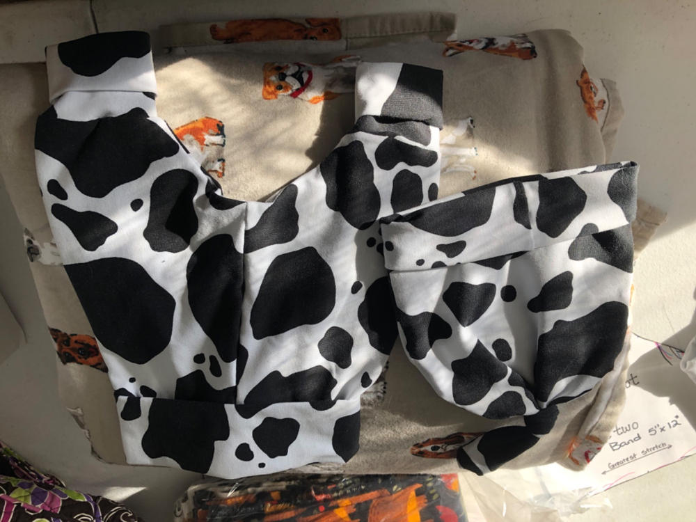 cow print jersey knit fabric