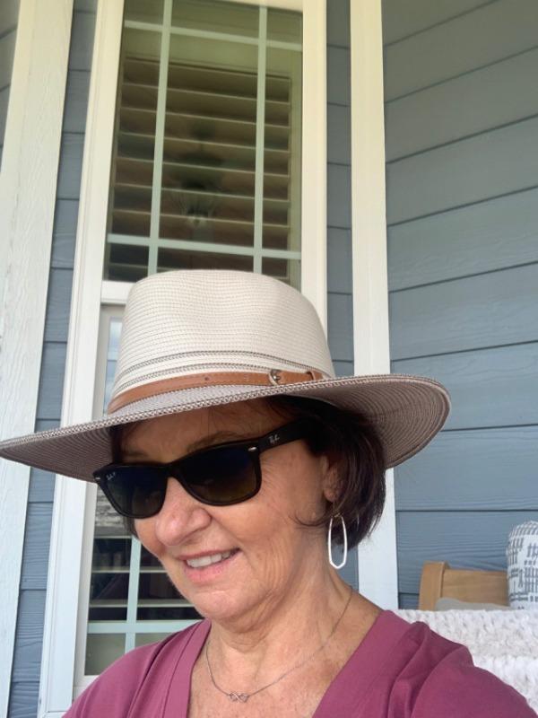 Petite Kristy Fedora Hat - Wallaroo Hats for Small Heads - Customer Photo From Lisa