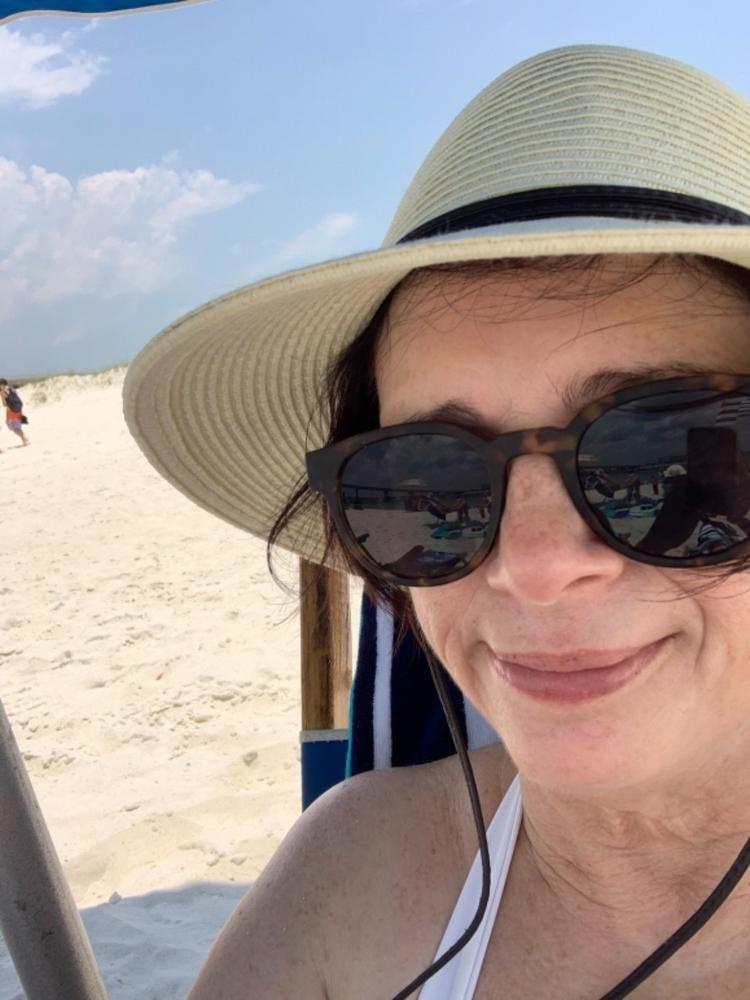 Petite Size Sun Hat with Chin Cord - Boardwalk Style - Customer Photo From Anonymous