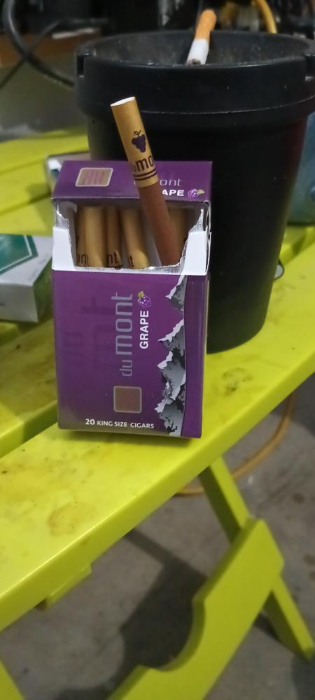 Du Mont Grape Cigarillos (King Size) - Pack (20 Cigarettes) - Customer Photo From Kevin diamond