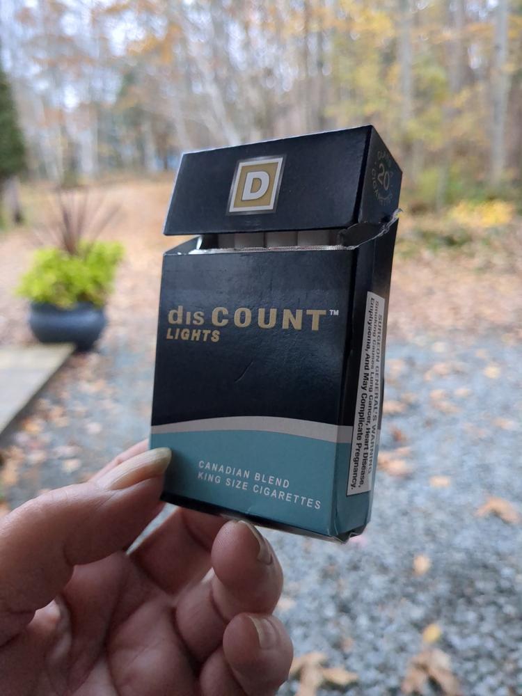 Discount lights (king Size) - Carton (200 Cigarettes) - Customer Photo From Susan Haynes