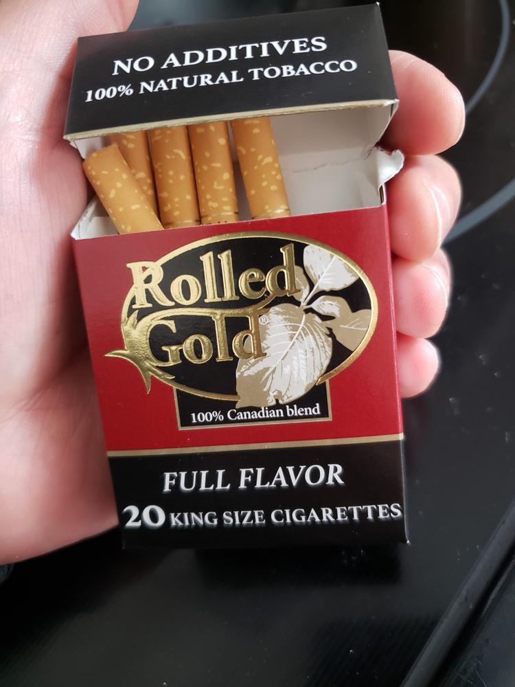 Rolled Gold Full (King Size) - Carton (200 Cigarettes) - Customer Photo From Giuseppe Nobile