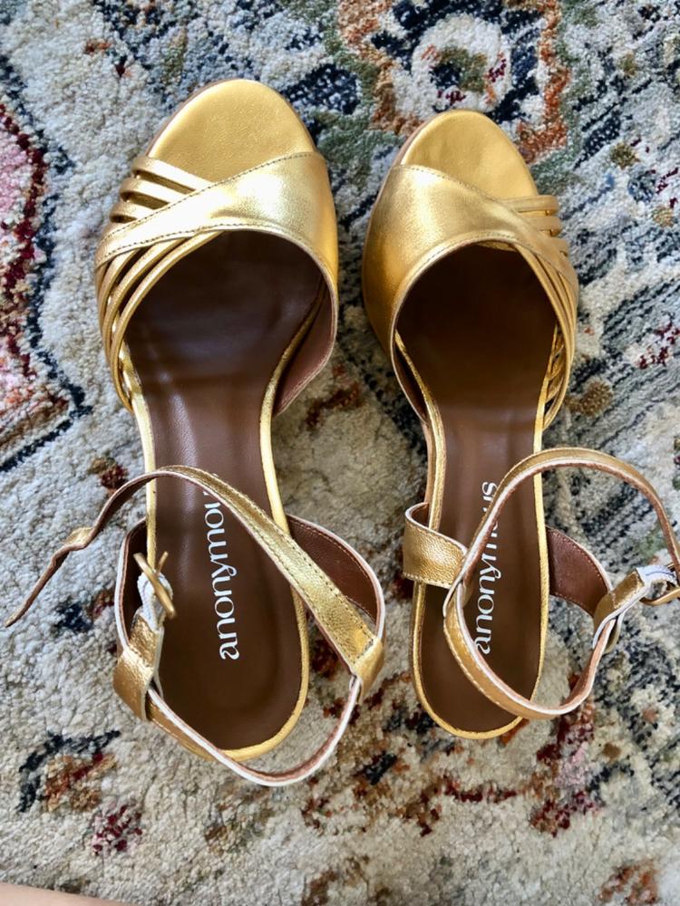 Hermine Metallic Goat Gold - Customer Photo From Annie Schütz