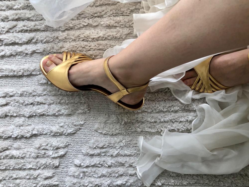 Hermine Metallic Goat Gold - Customer Photo From Annie Schütz
