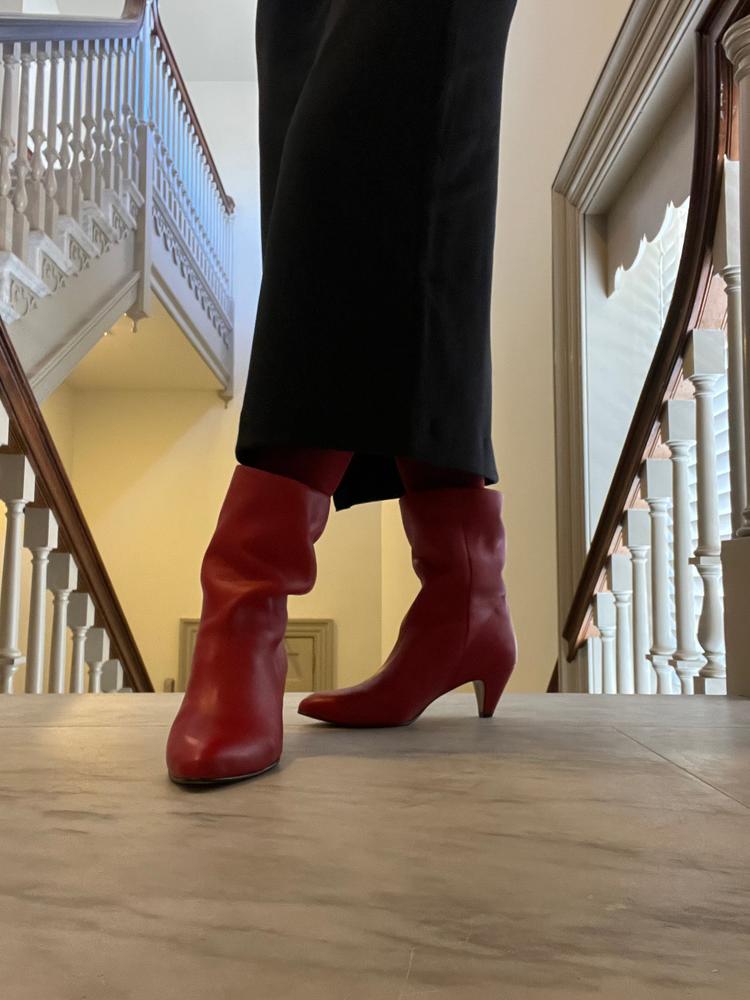 Vully 50 Stiletto Soft calf Black - Customer Photo From Laura