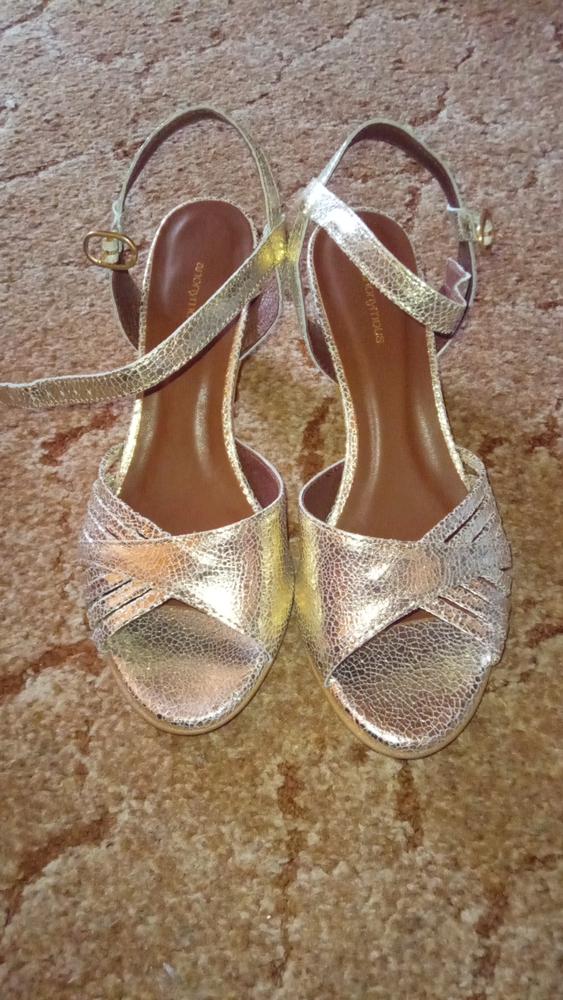 Hermine Crackled metallic goat Champagne - Customer Photo From Alisa