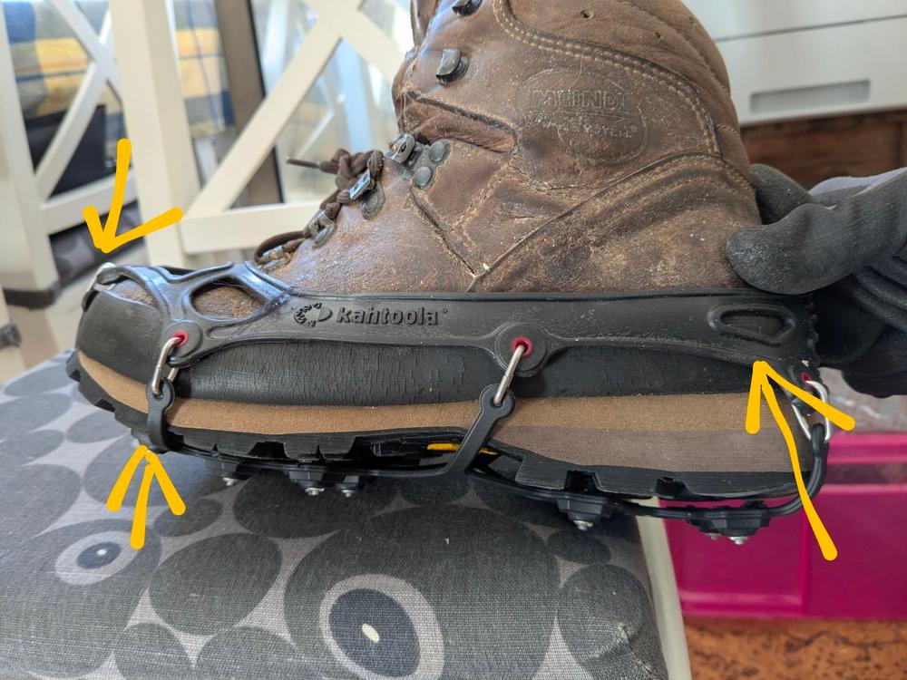 EXOspikes™ Footwear Traction - Customer Photo From Vera