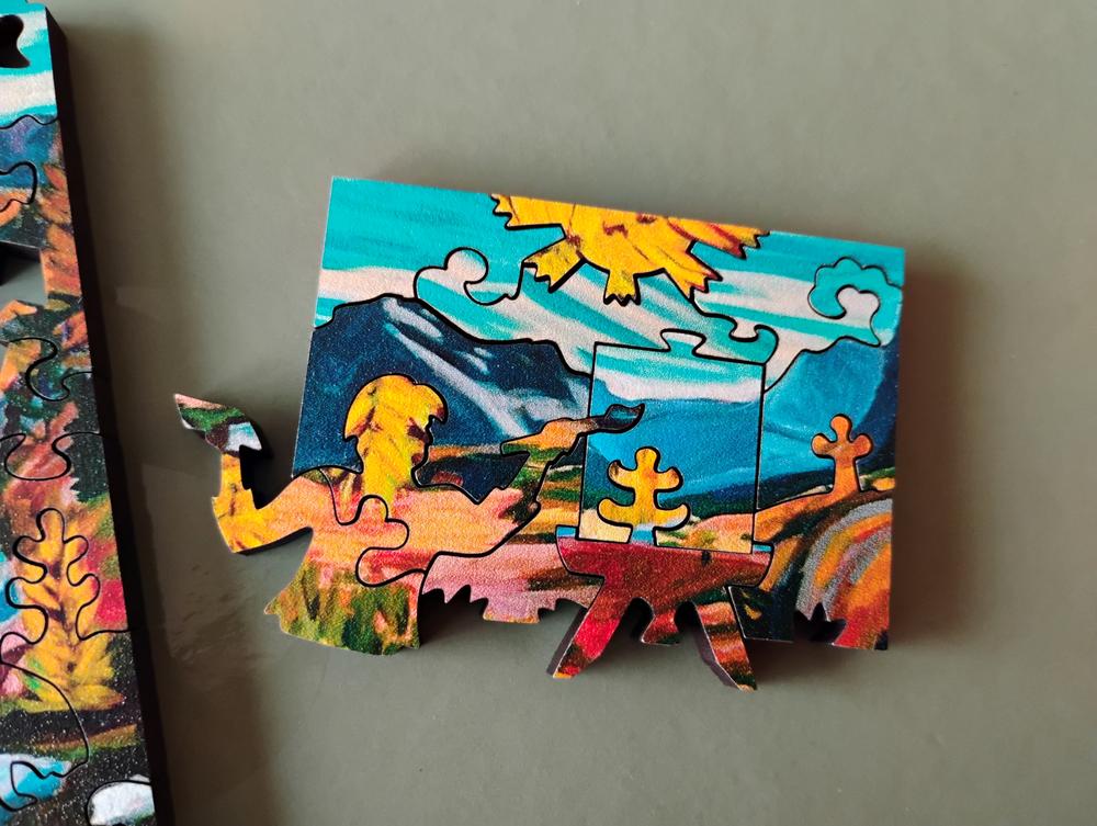 Larch Valley by Alison Philpotts | StumpCraft Wooden Puzzle