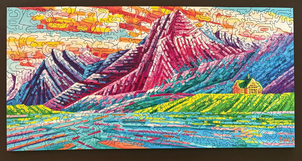 Prismatic Peaks (Waterton Lakes) by Ruolin Shi | StumpCraft Wooden
