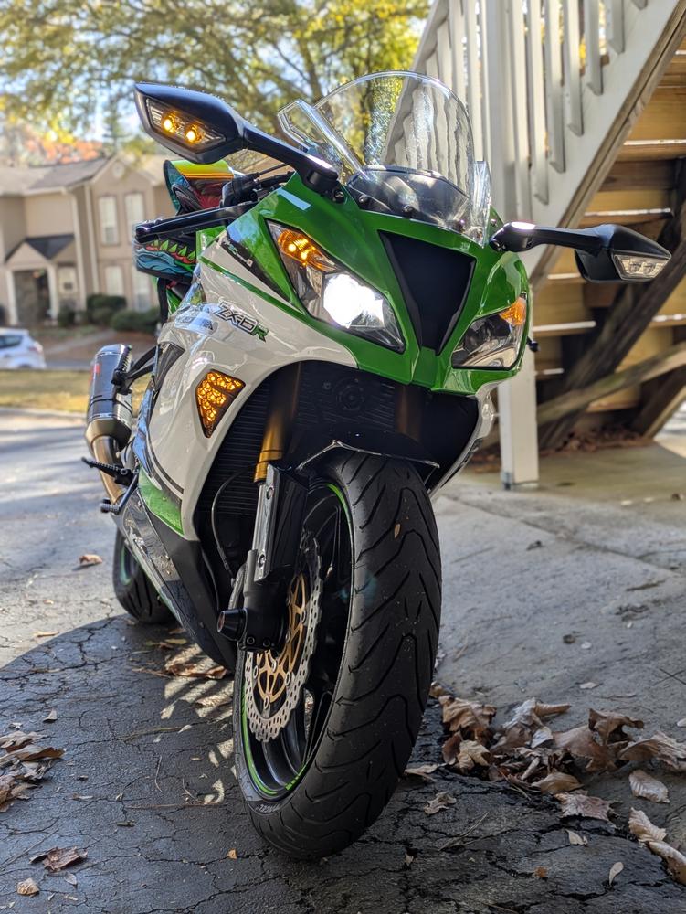 Kawasaki OEM Turn Signal Y-Splitter Connectors, 2-Wire (pair