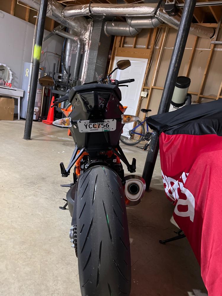 Ultimate Stealth License Plate Bracket for 2020-2023 KTM 1290 Super Duke R - Customer Photo From Alan B.