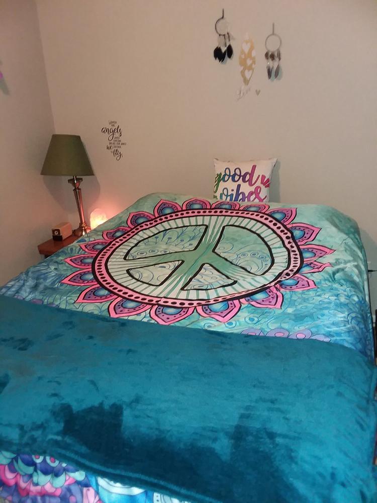 Peace Mandala Turquoise - Customer Photo From Patricia W.