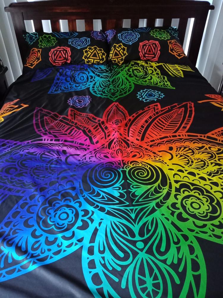 Lotus & Karmas Bedding Black - Customer Photo From Janelle L.