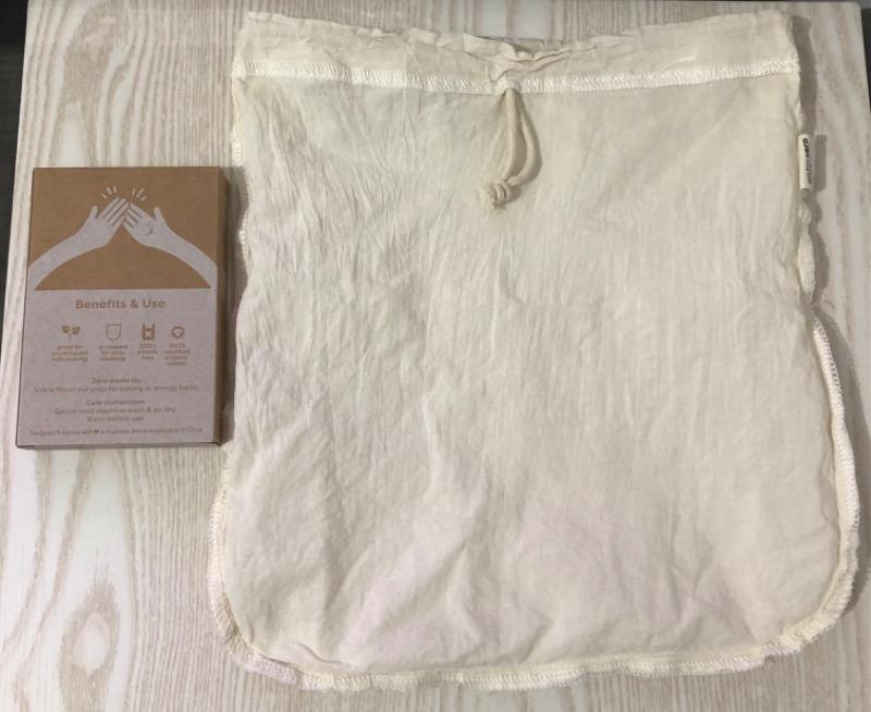 Go for Zero - Organic Cotton Nut Milk Bag - Customer Photo From Kayla Horne