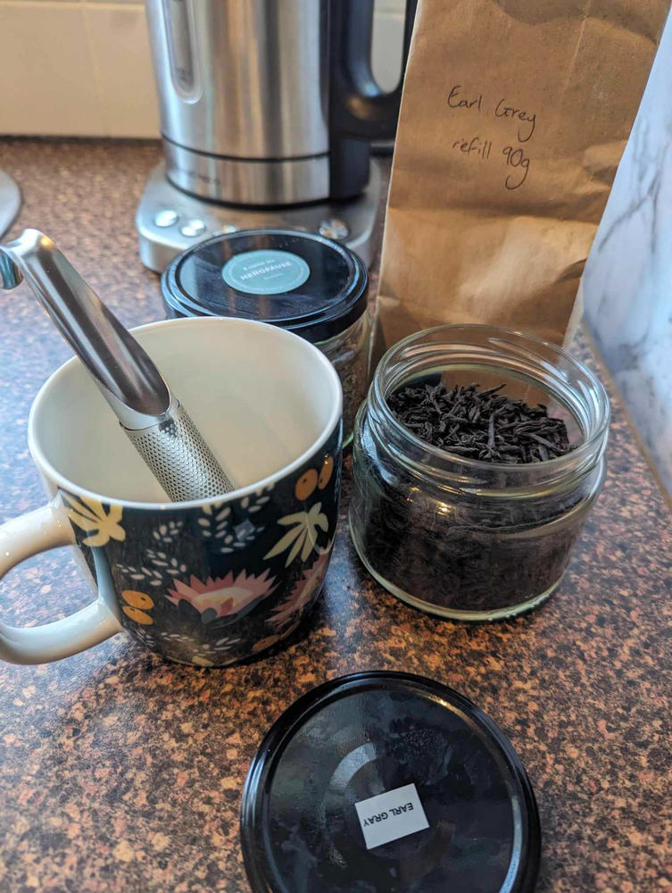 The Loose Tea Company - Earl Grey Ceylon Tea (90 gram Bag) - Customer Photo From Eloise Clare