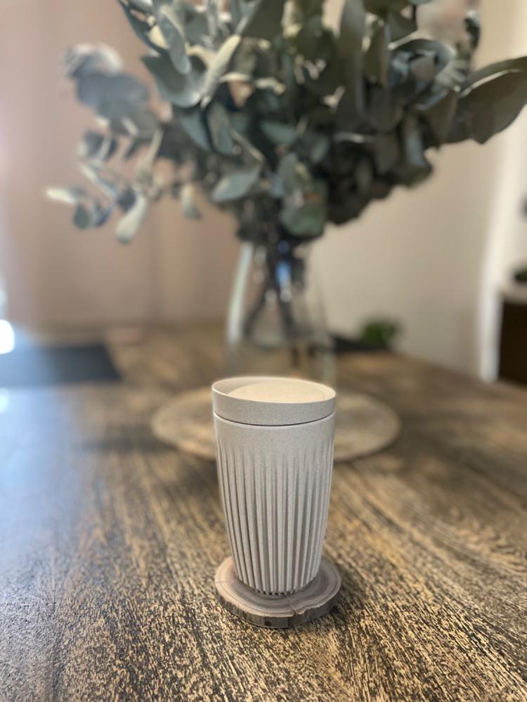 Huskee - Reusable Coffee cup - Large (Natural - 12 oz) - Customer Photo From Shania Neaves