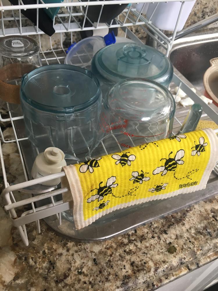 RetroKitchen - Cellulose Dishcloth (Bee) - Customer Photo From Erica