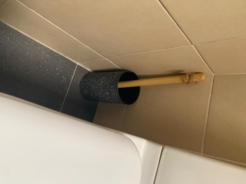 Eco Max – Toilet Brush Holder (Granite or Concrete Look) - Customer Photo From Birgit Bellstedt