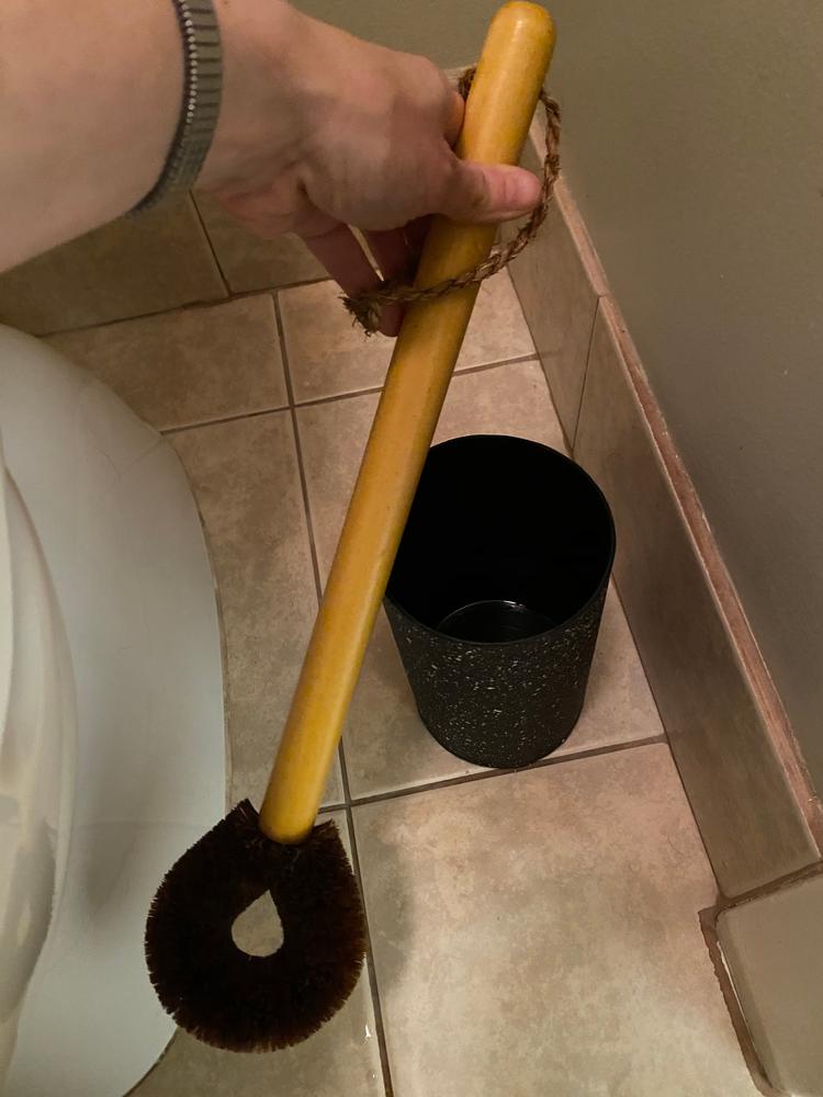 Eco Max - Sustainable Toilet brush & holder (Granite or Concrete Look) - Customer Photo From Anna McKie 