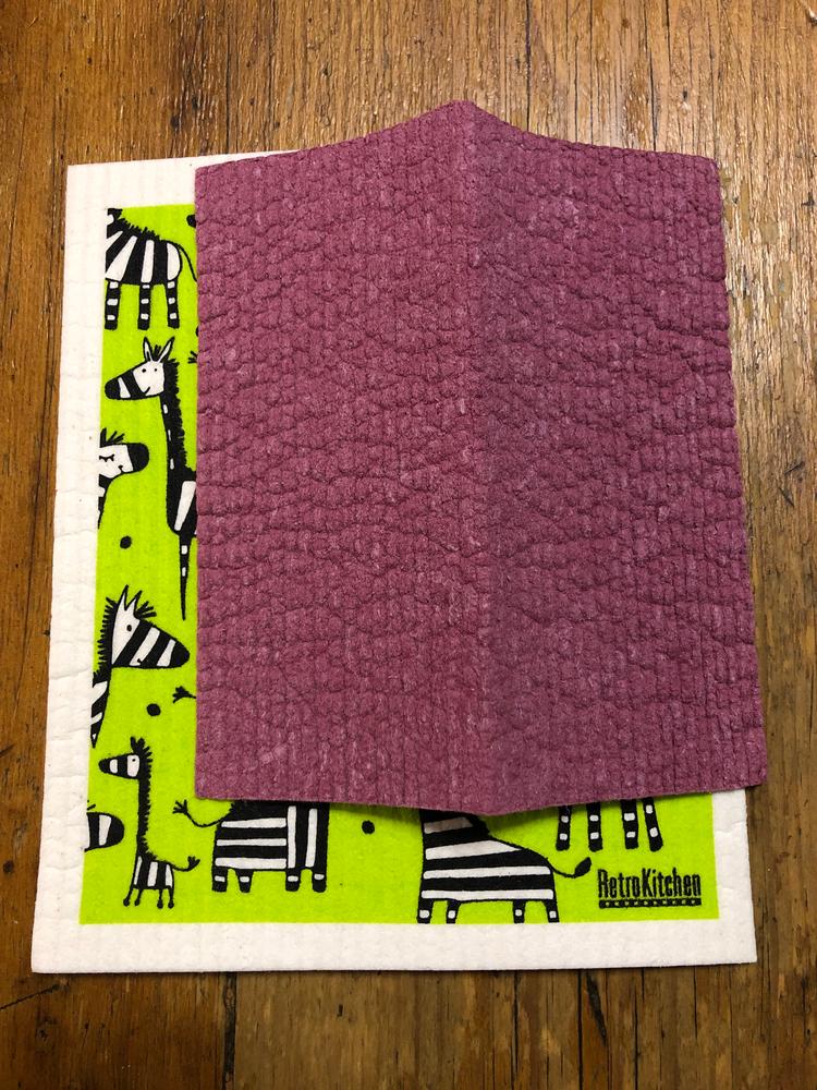 RetroKitchen - Organic Cellulose Dishcloth (2 Pack - Pinks) - Customer Photo From Adele Rothe