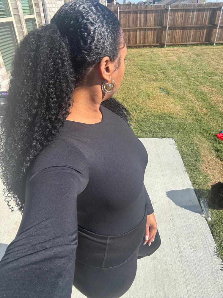 "For Kurls" Drawstring Ponytail - Customer Photo From Jostyn 