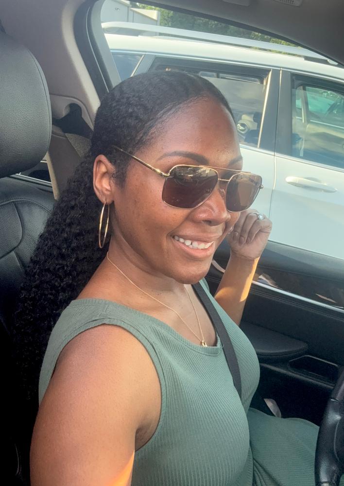 "For Kurls" Drawstring Ponytail - Customer Photo From Mrs. Chaps