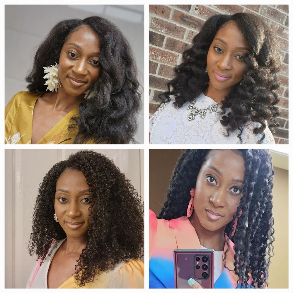"For Kinks" Wefted Hair - Customer Photo From BBGEMS21