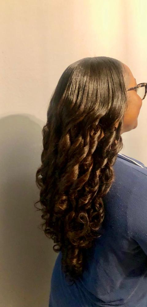 "Blow Out" Wefted Hair - Customer Photo From Lulu Johnson