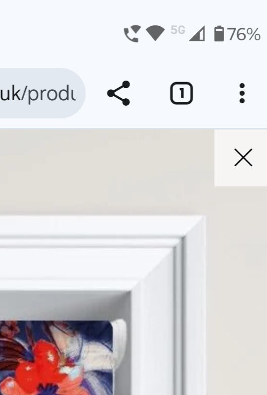 Frida Floral Blackout Roller Blinds Blue - Customer Photo From helen 