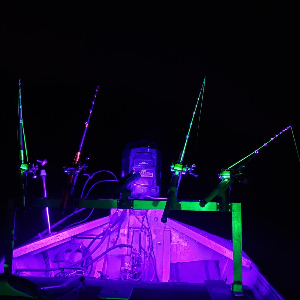 Pimp My Boat Neon Navigation LED Light Strips Red & Green for Bass Boats, Pontoons, Wave Runners, Kayaks, and Ski Boats - Customer Photo From Garet B.