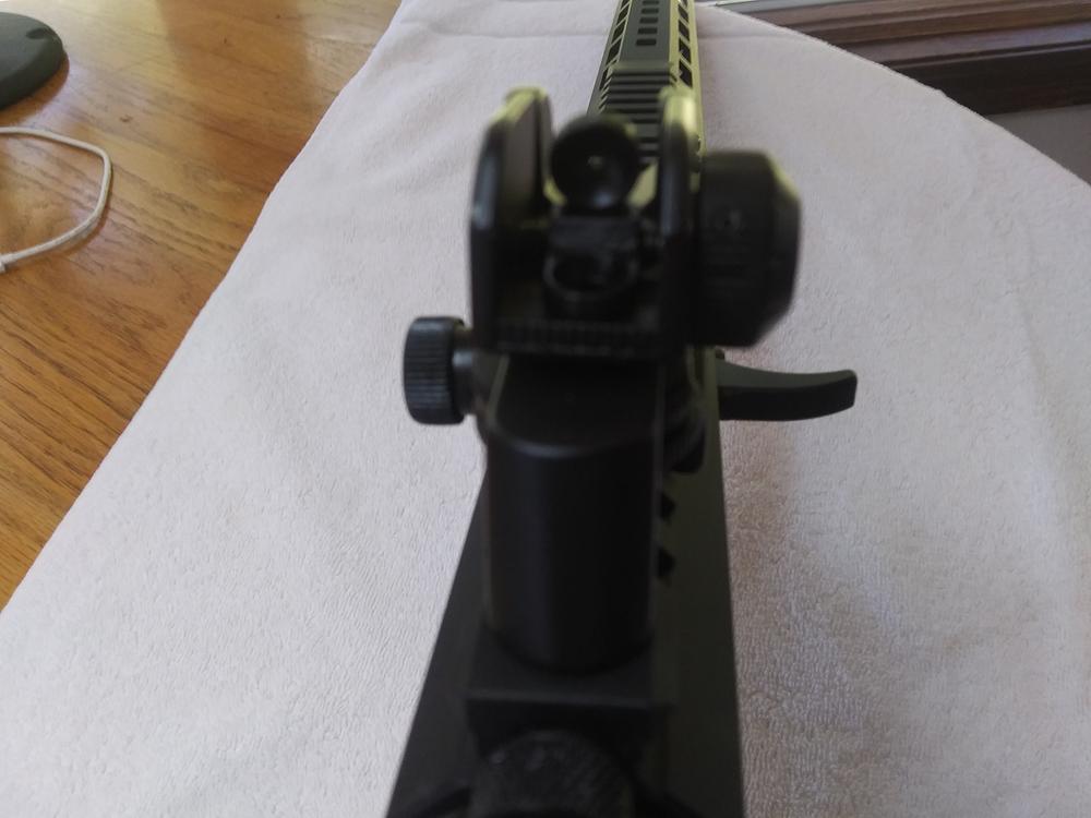 AR15 Iron Sights Match Grade Model M4 AR15 Rear & High Profile Front Sight for Lower Gas Blocks - Customer Photo From Gary
