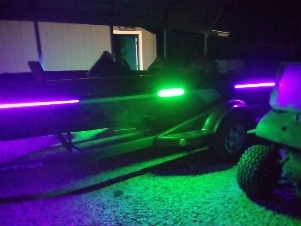 Pimp My Fishin Boat UV Bass Boat LED Light kit for Night Fishing