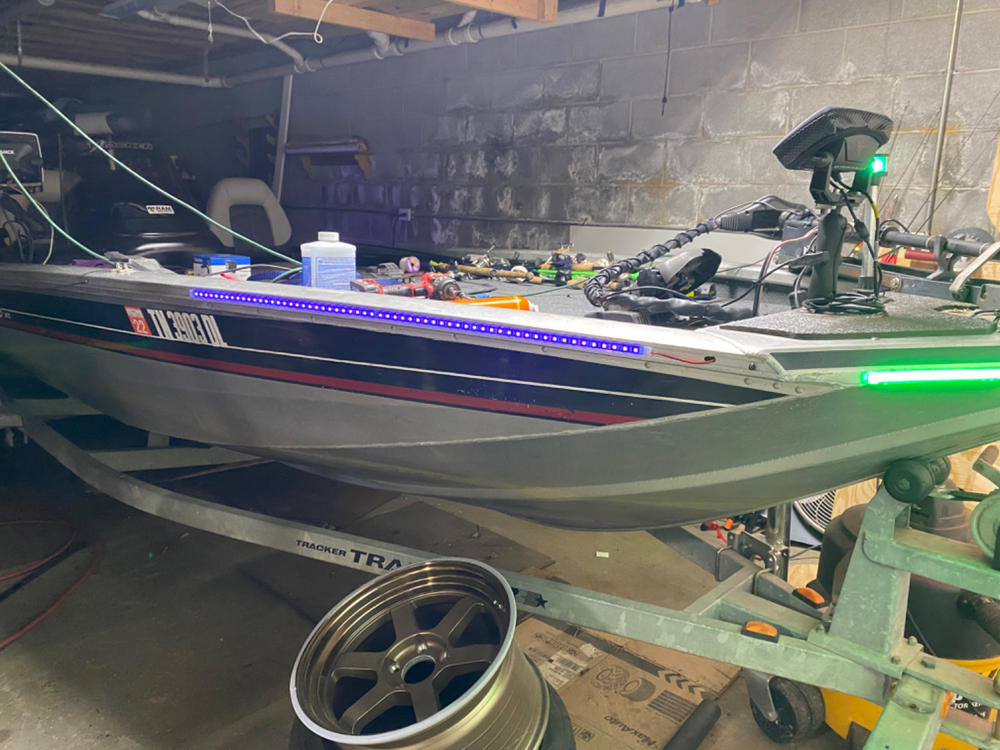 Pimp My Fishin Boat UV Bass Boat LED Light kit for Night Fishing - Customer Photo From Walls Ray
