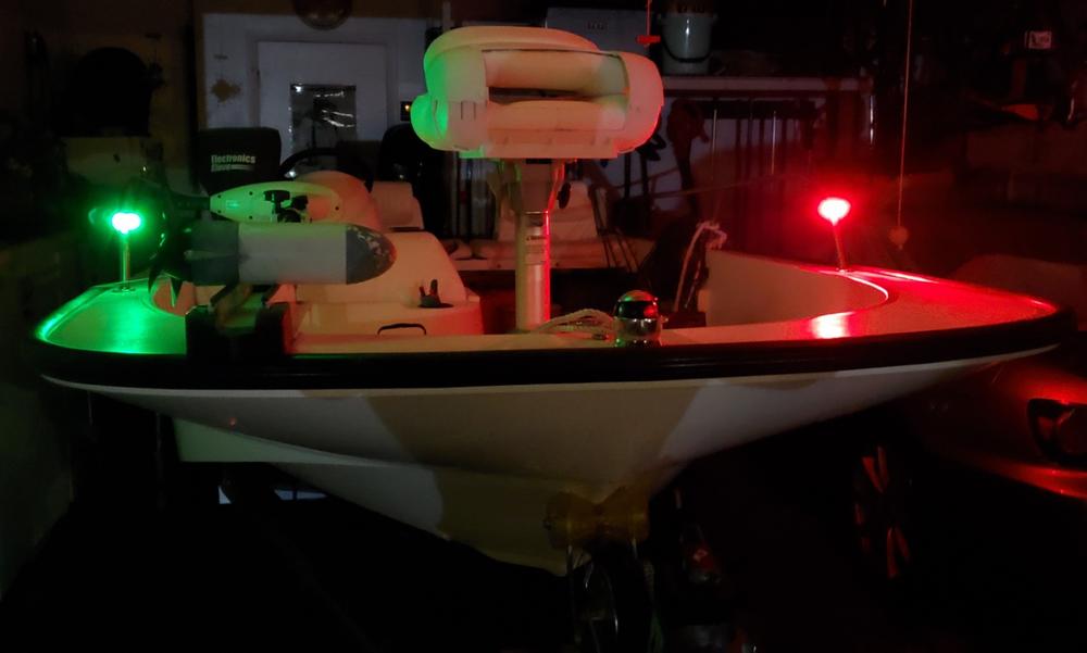 Green Blob Outdoors Navigation Boat Lights Sets Marine LED Portable Emergency Safety Waterproof (Choice of Red, Green, Blue, White) - Customer Photo From Lawrence Gibson 