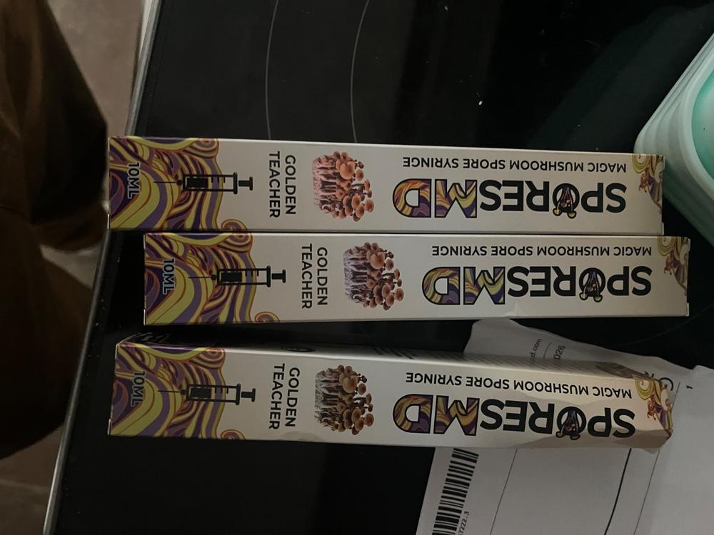 Golden Teacher Mushroom Liquid Culture (10ml) - Customer Photo From Parker Greenough