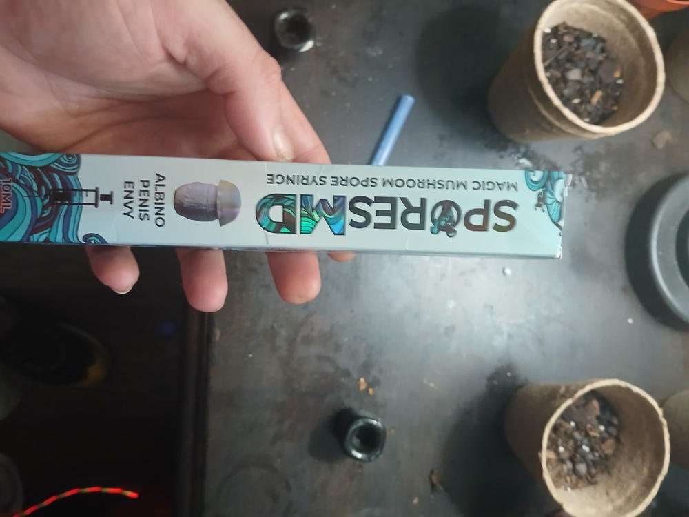 Albino Penis Envy Mushroom Liquid Culture (10ml) - Customer Photo From Jamie demonia