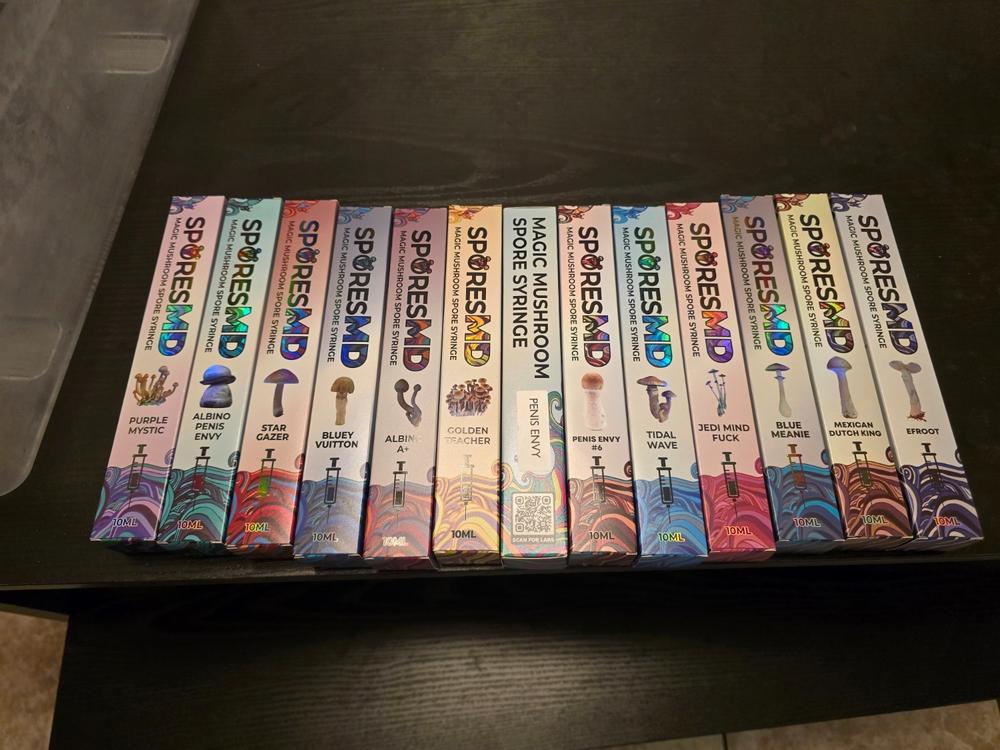 10 Pack Isolated Liquid Culture Bundle - Vendors Choice - Customer Photo From Ethan Martin