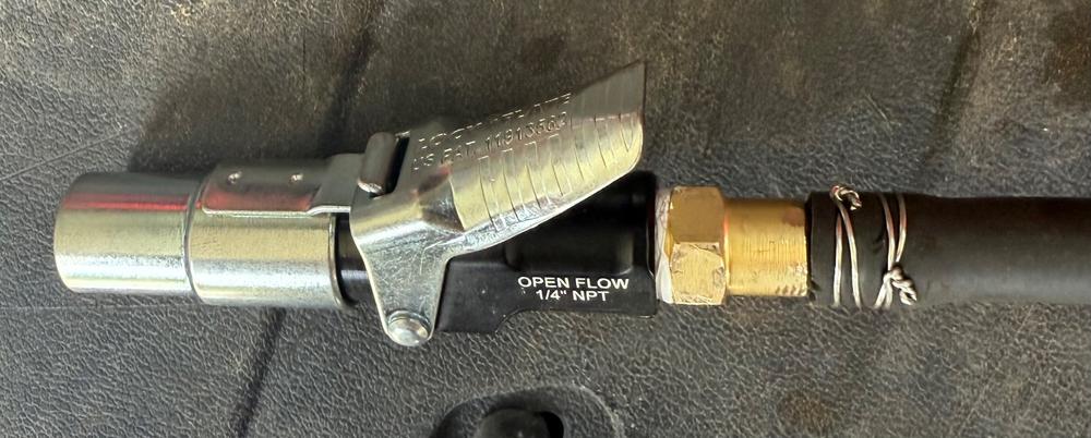 LockNFlate® Locking Air Chuck - Straight or 90-Degree - Customer Photo From Dale Walker