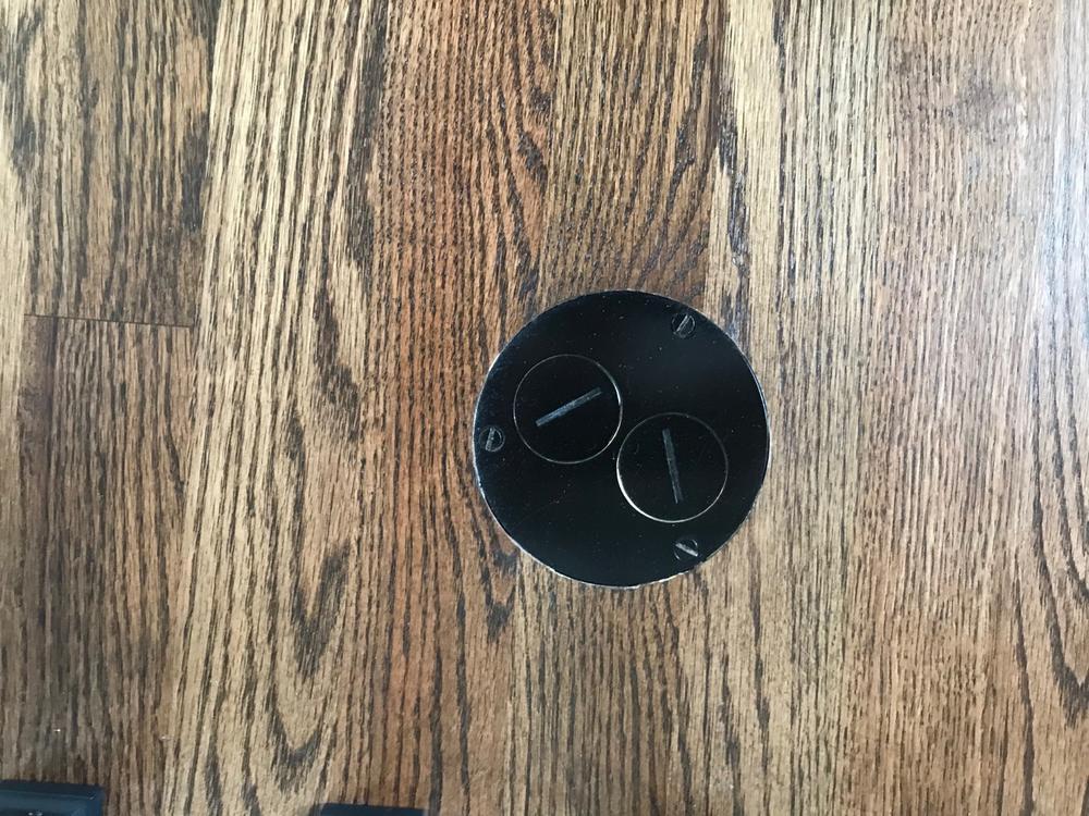 Dual Screw Plug Cover for 812-DFB and 32 Series Floor Box - Dark Bronze - Customer Photo From MARK KLOPFENSTEIN