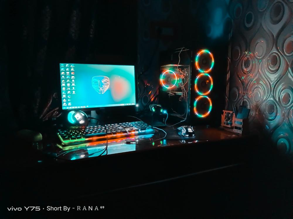 Cosmic Byte Black Eye Pro Per Key RGB Mechanical Keyboard with Software Support, Upgraded with Swappable Outemu Switches - Blue Switch - Customer Photo From Indranil adak