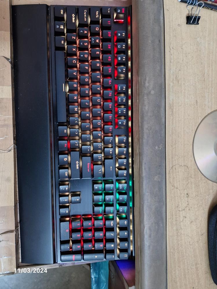 Cosmic Byte Black Eye Pro Per Key RGB Mechanical Keyboard with Software Support, Upgraded with Swappable Outemu Switches - Blue Switch - Customer Photo From Deepak Kumar