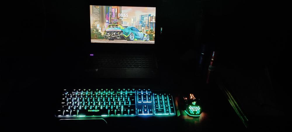 Cosmic Byte Galactic RGB Membrane Gaming Keyboard - Customer Photo From Bino T.
