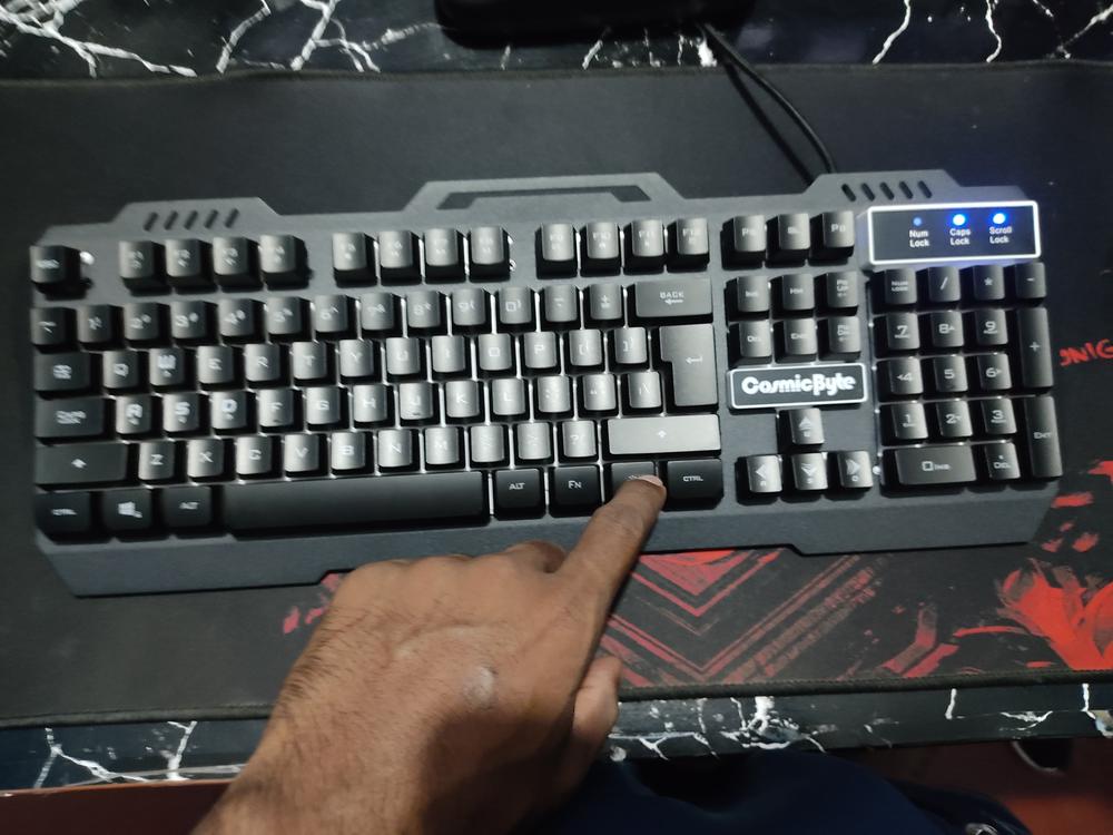Cosmic Byte Titan Membrane Gaming Keyboard - Customer Photo From Abhi Mondal