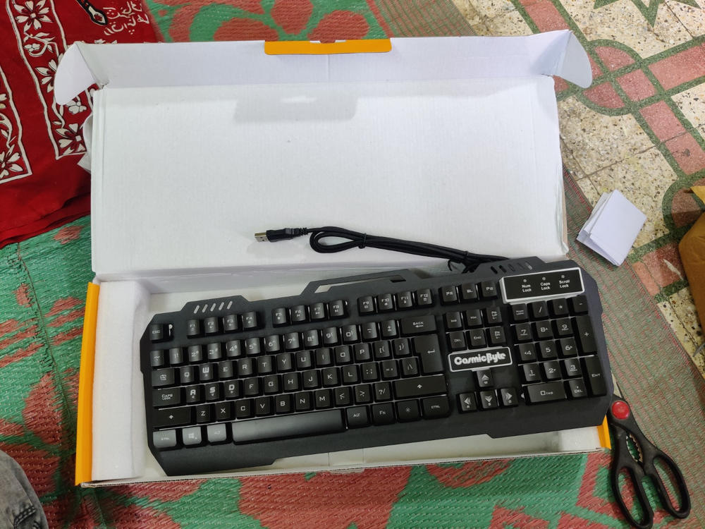 Cosmic Byte Titan Membrane Gaming Keyboard - Customer Photo From Shaikh Ahetesham