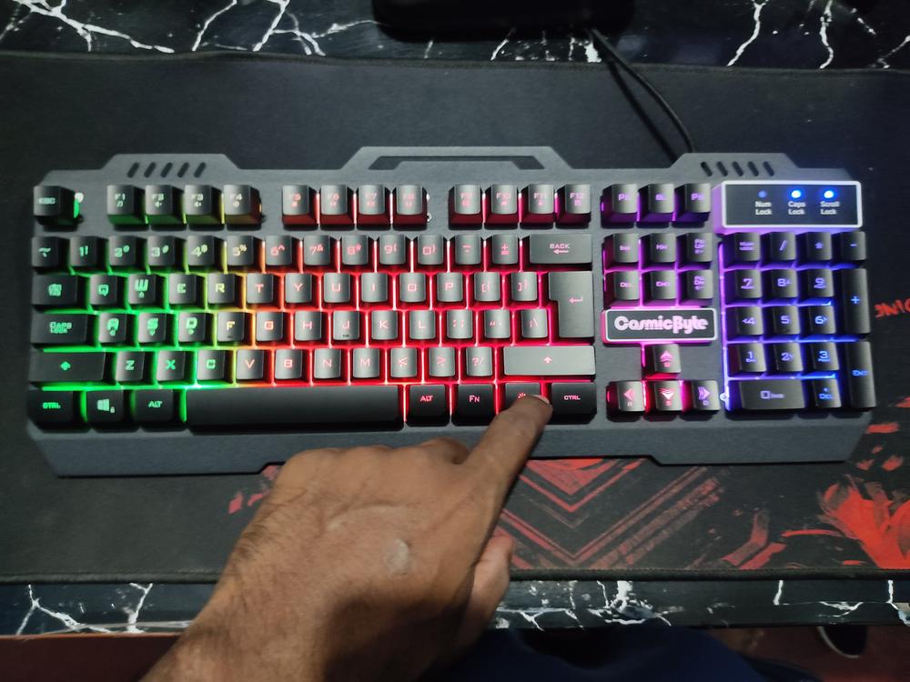 Cosmic Byte Titan Membrane Gaming Keyboard - Customer Photo From Abhi Mondal