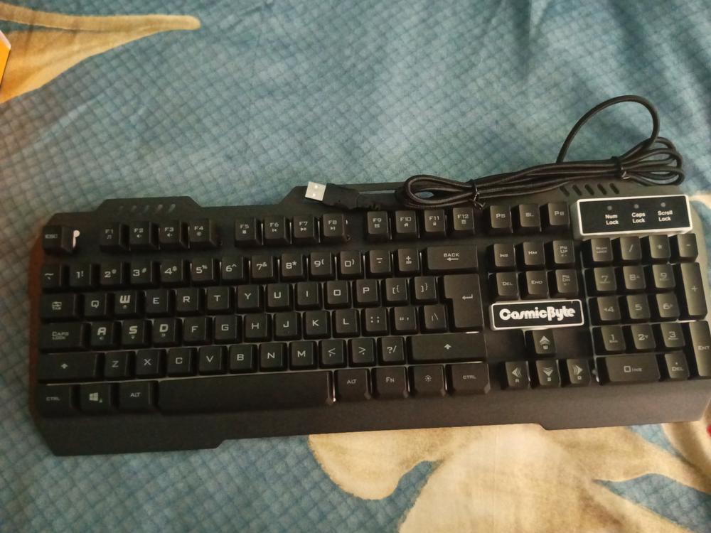 Cosmic Byte Titan Membrane Gaming Keyboard - Customer Photo From Rishav 