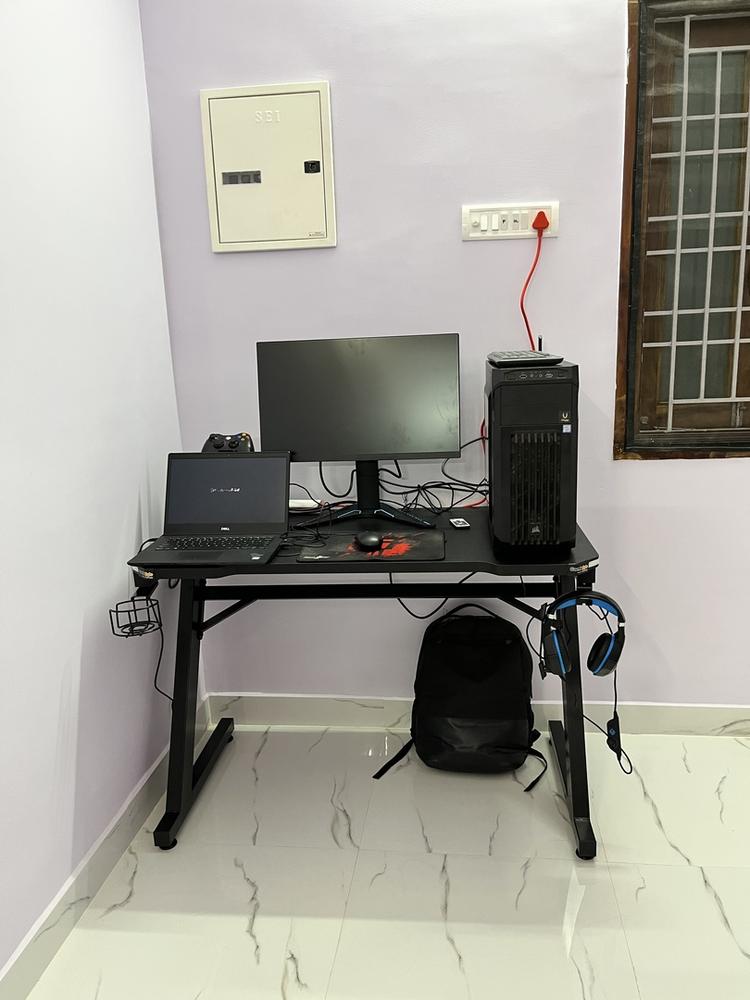 Cosmic Byte CB-CD-01 Warzone Computer Desk with RGB and Remote Control - Customer Photo From Charles R.